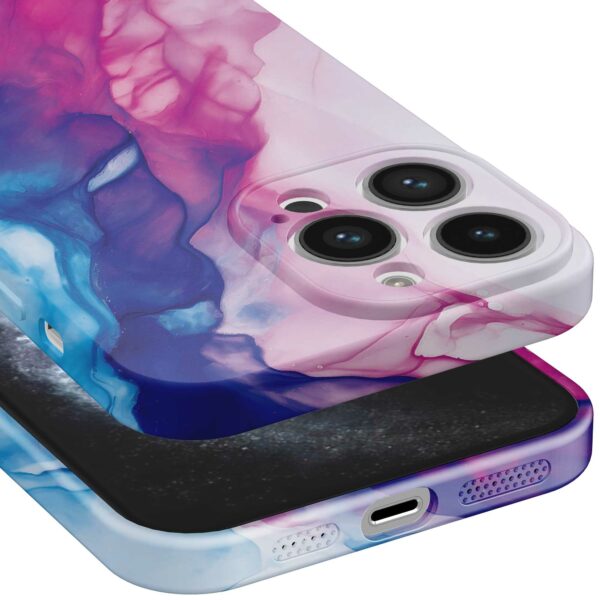 roze blauw marmer opdruk_iPhone 11 Pro telefoonhoesje met volledige rondom bedrukking (5)