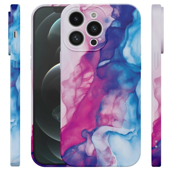 roze blauw marmer opdruk_iPhone 12 Pro Max telefoonhoesje met volledige rondom bedrukking (4)