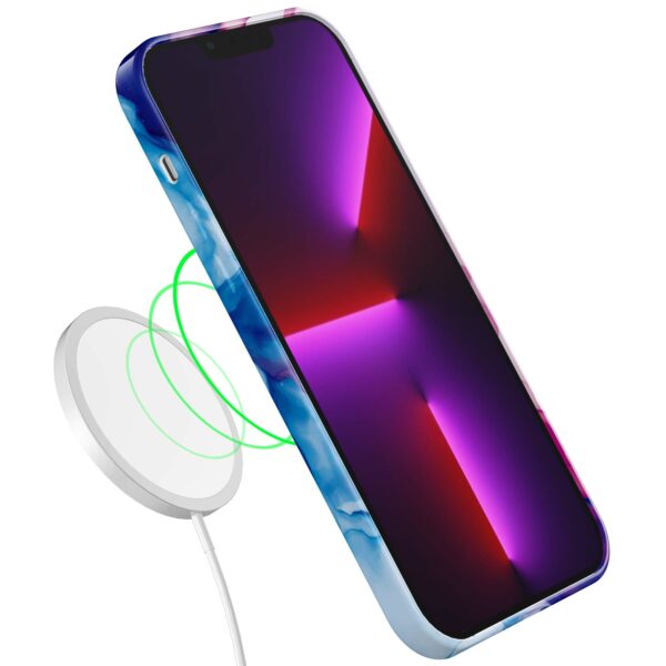 roze blauw marmer opdruk_iPhone 13 Pro telefoonhoesje met volledige rondom bedrukking (7)