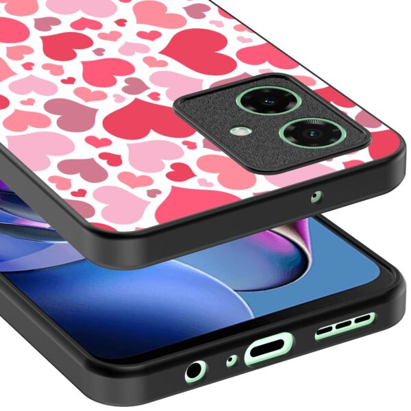 roze en rode hartjes opdruk_Motorola Moto G64 telefoonhoesje (3)