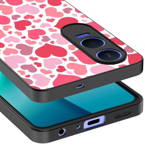 roze en rode hartjes opdruk_OnePlus Nord CE 4 Lite Telefoonhoesje (3)