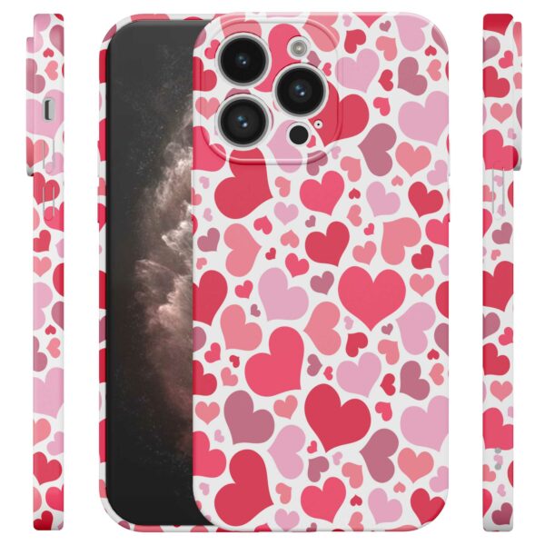 roze en rode hartjes opdruk_iPhone 11 Pro Max telefoonhoesje met volledige rondom bedrukking (4)