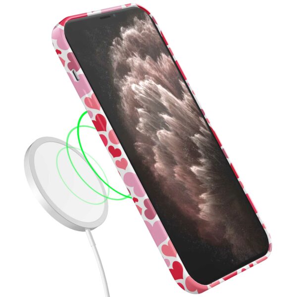 roze en rode hartjes opdruk_iPhone 11 Pro Max telefoonhoesje met volledige rondom bedrukking (7)