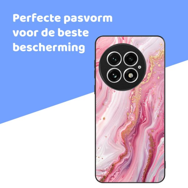 roze marmer opdruk_OnePlus 13 Telefoonhoesje (4)