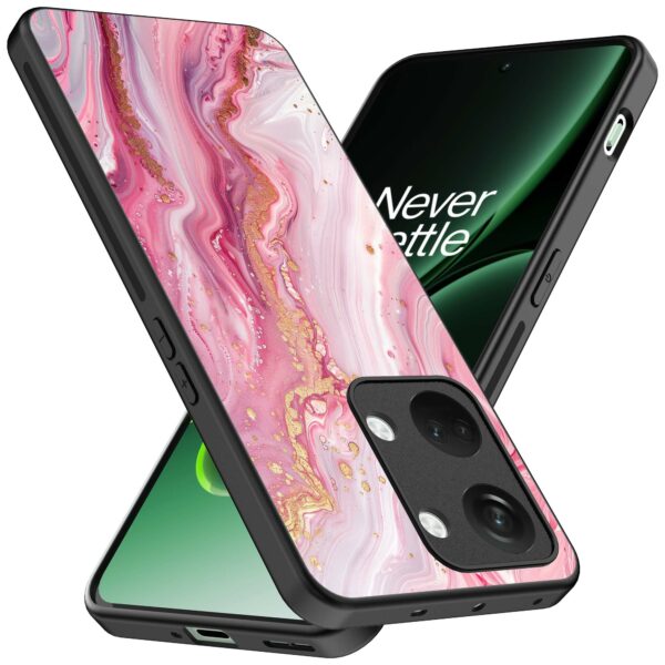 roze marmer opdruk_OnePlus Nord 3 Telefoonhoesje (2)
