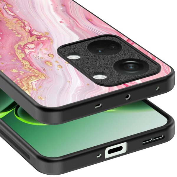 roze marmer opdruk_OnePlus Nord 3 Telefoonhoesje (3)