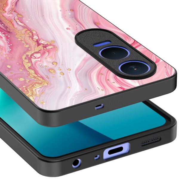 roze marmer opdruk_OnePlus Nord CE 4 Lite Telefoonhoesje (3)