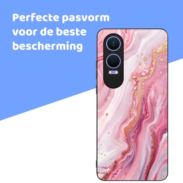 roze marmer opdruk_OnePlus Nord CE 4 Lite Telefoonhoesje (4)