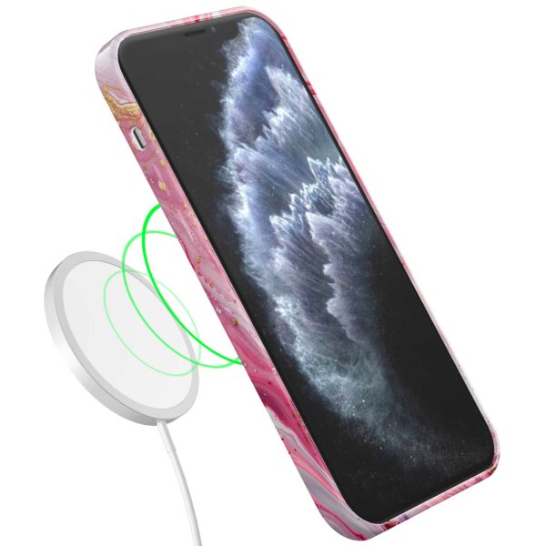 roze marmer opdruk_iPhone 11 Pro telefoonhoesje met volledige rondom bedrukking (7)