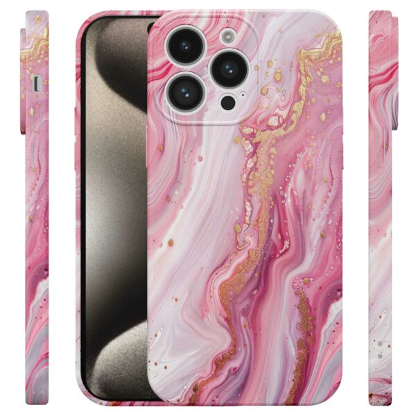 roze marmer opdruk_iPhone 15 Pro Max telefoonhoesje met volledige rondom bedrukking (4)