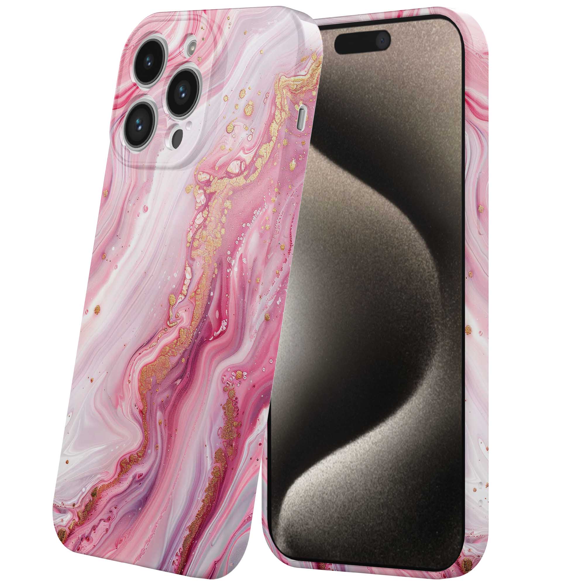 roze marmer opdruk_iPhone 15 Pro Max telefoonhoesje met volledige rondom bedrukking (6)