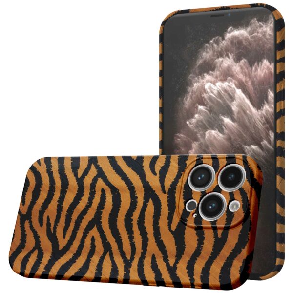 tijger en panter opdruk_iPhone 11 Pro Max telefoonhoesje met volledige rondom bedrukking (1)