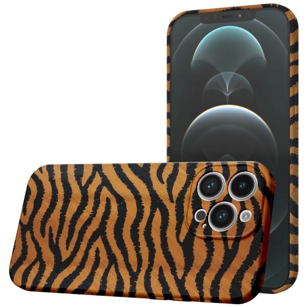 tijger en panter opdruk_iPhone 12 Pro Max telefoonhoesje met volledige rondom bedrukking (1)