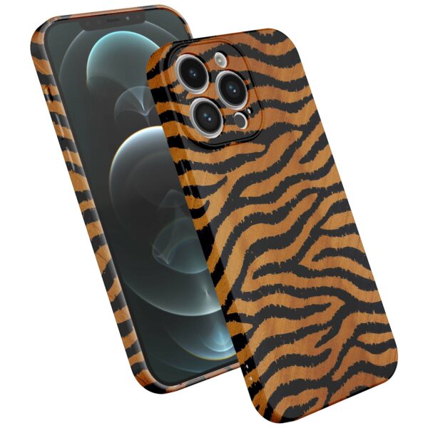 tijger en panter opdruk_iPhone 12 Pro Max telefoonhoesje met volledige rondom bedrukking (2)