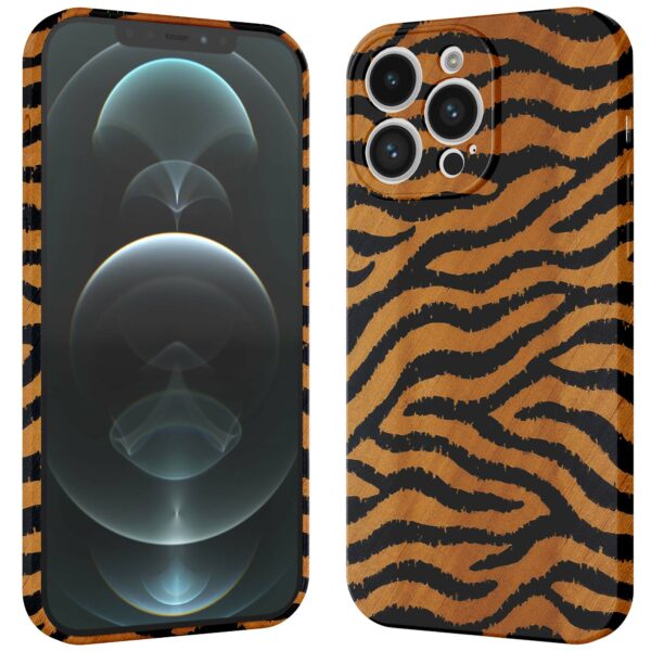 tijger en panter opdruk_iPhone 12 Pro Max telefoonhoesje met volledige rondom bedrukking (3)