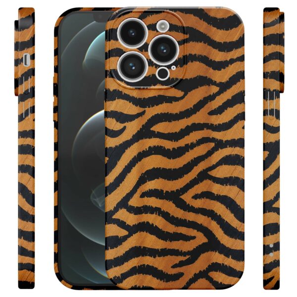 tijger en panter opdruk_iPhone 12 Pro Max telefoonhoesje met volledige rondom bedrukking (4)