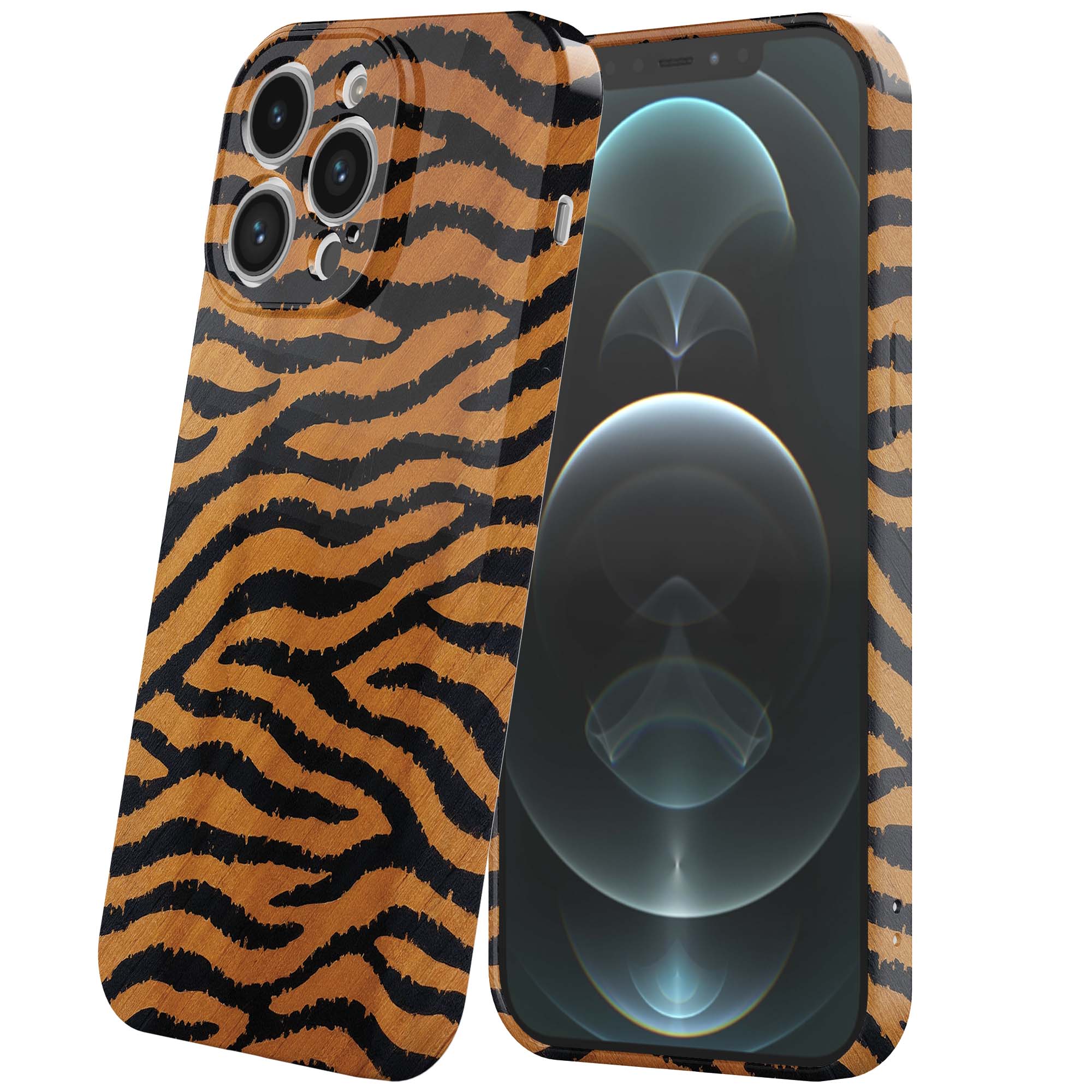 tijger en panter opdruk_iPhone 12 Pro Max telefoonhoesje met volledige rondom bedrukking (6)