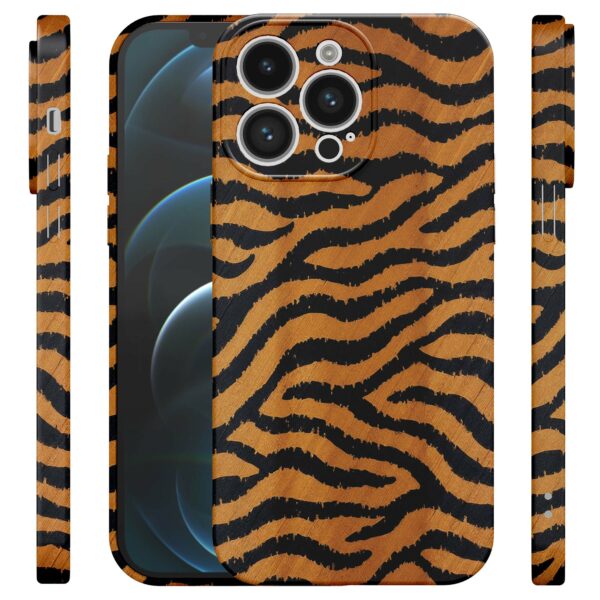 tijger en panter opdruk_iPhone 12 Pro telefoonhoesje met volledige rondom bedrukking (4)