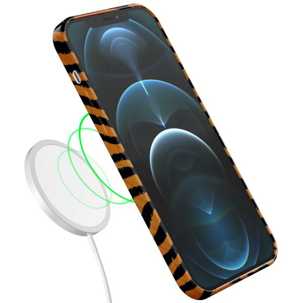 tijger en panter opdruk_iPhone 12 Pro telefoonhoesje met volledige rondom bedrukking (7)