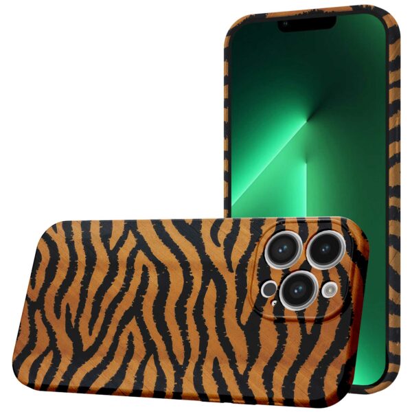 tijger en panter opdruk_iPhone 13 Pro Max telefoonhoesje met volledige rondom bedrukking (1)