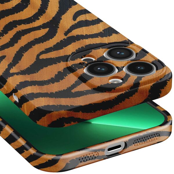 tijger en panter opdruk_iPhone 13 Pro Max telefoonhoesje met volledige rondom bedrukking (5)