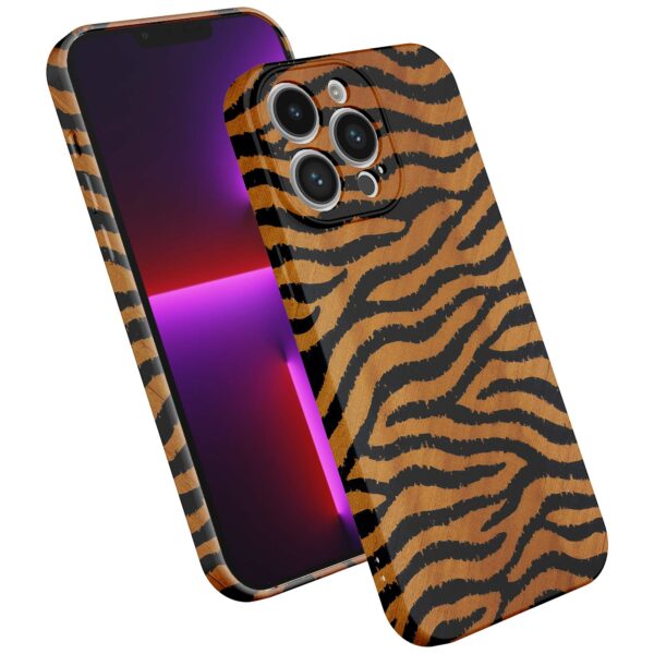 tijger en panter opdruk_iPhone 13 Pro telefoonhoesje met volledige rondom bedrukking (2)