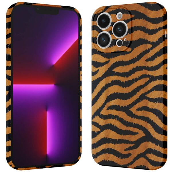 tijger en panter opdruk_iPhone 13 Pro telefoonhoesje met volledige rondom bedrukking (3)