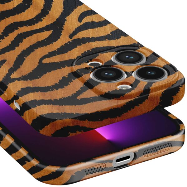 tijger en panter opdruk_iPhone 13 Pro telefoonhoesje met volledige rondom bedrukking (5)