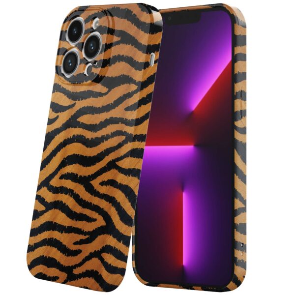 tijger en panter opdruk_iPhone 13 Pro telefoonhoesje met volledige rondom bedrukking (6)