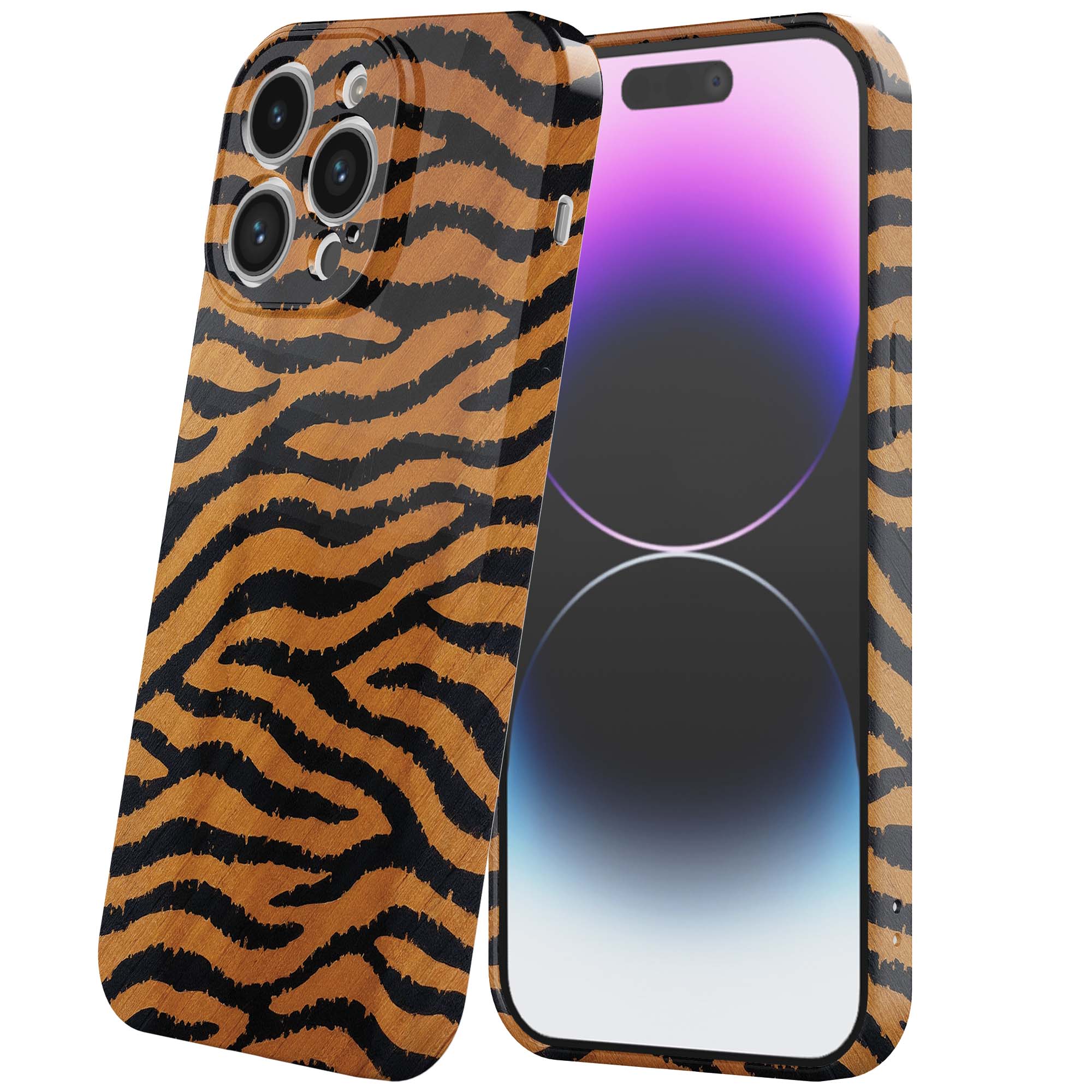 tijger en panter opdruk_iPhone 14 Pro Max telefoonhoesje met volledige rondom bedrukking (6)
