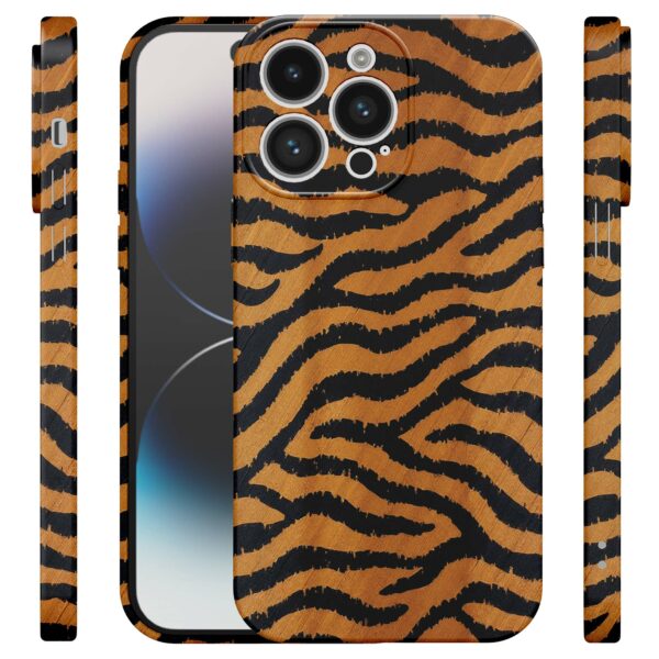tijger en panter opdruk_iPhone 14 Pro telefoonhoesje met volledige rondom bedrukking (4)