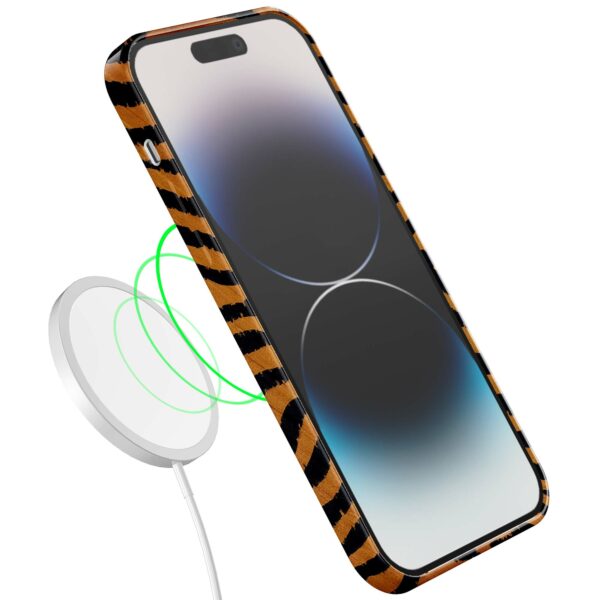 tijger en panter opdruk_iPhone 14 Pro telefoonhoesje met volledige rondom bedrukking (7)