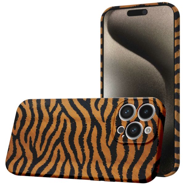 tijger en panter opdruk_iPhone 15 Pro Max telefoonhoesje met volledige rondom bedrukking (1)