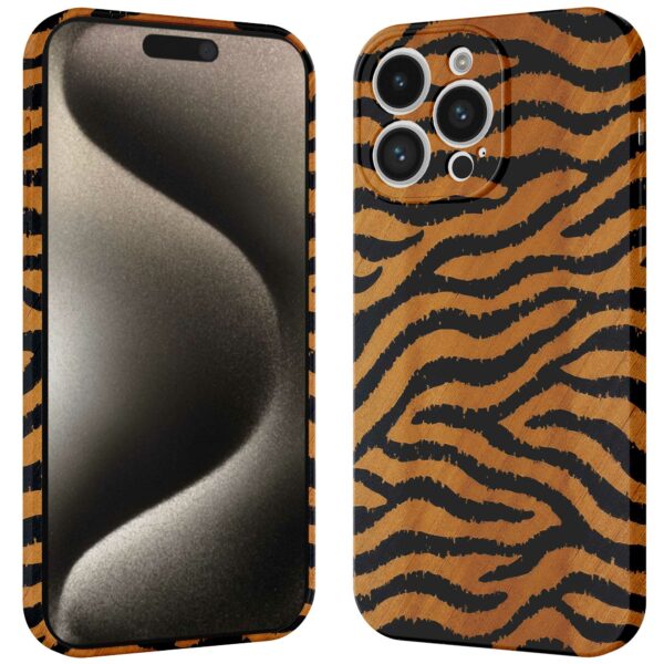 tijger en panter opdruk_iPhone 15 Pro Max telefoonhoesje met volledige rondom bedrukking (3)