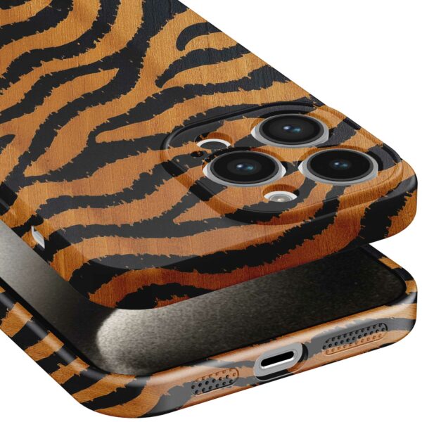 tijger en panter opdruk_iPhone 15 Pro Max telefoonhoesje met volledige rondom bedrukking (5)
