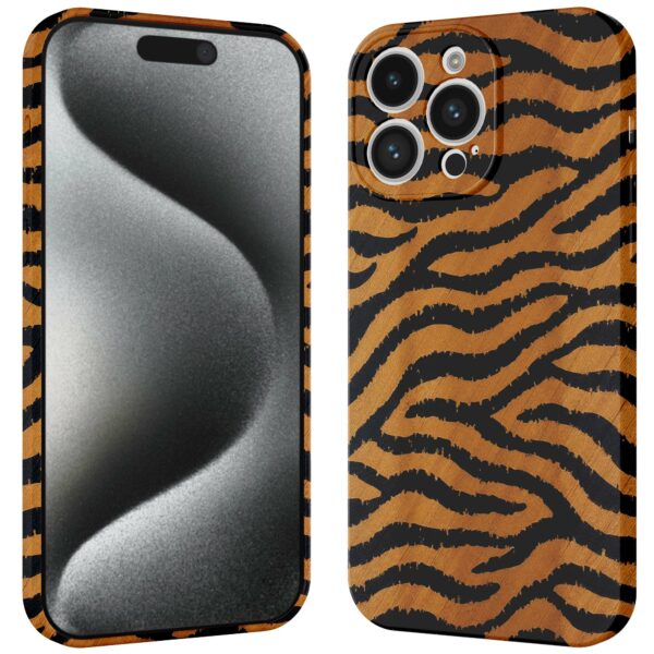 tijger en panter opdruk_iPhone 15 Pro telefoonhoesje met volledige rondom bedrukking (3)