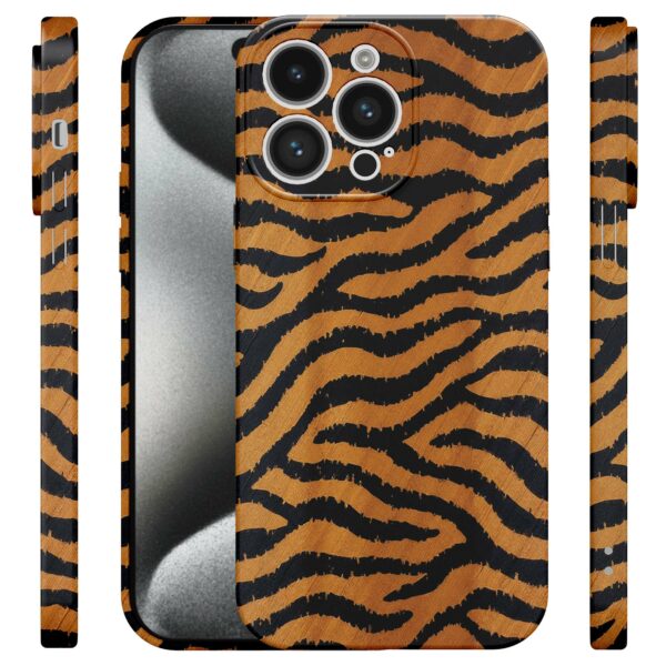 tijger en panter opdruk_iPhone 15 Pro telefoonhoesje met volledige rondom bedrukking (4)