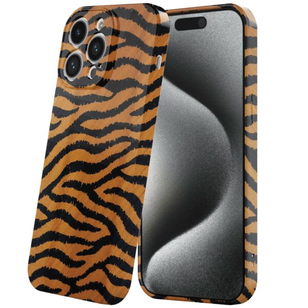 tijger en panter opdruk_iPhone 15 Pro telefoonhoesje met volledige rondom bedrukking (6)