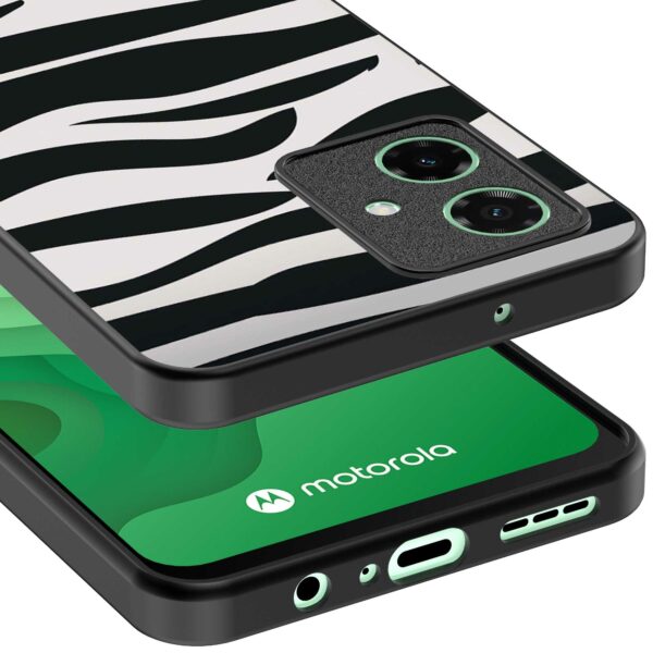zebra opdruk_Motorola Moto G54 telefoonhoesje (3)