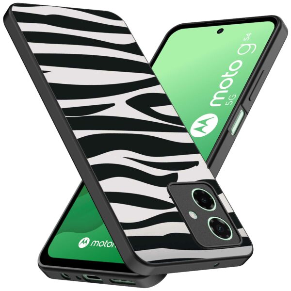 zebra opdruk_Motorola Moto G54 telefoonhoesje