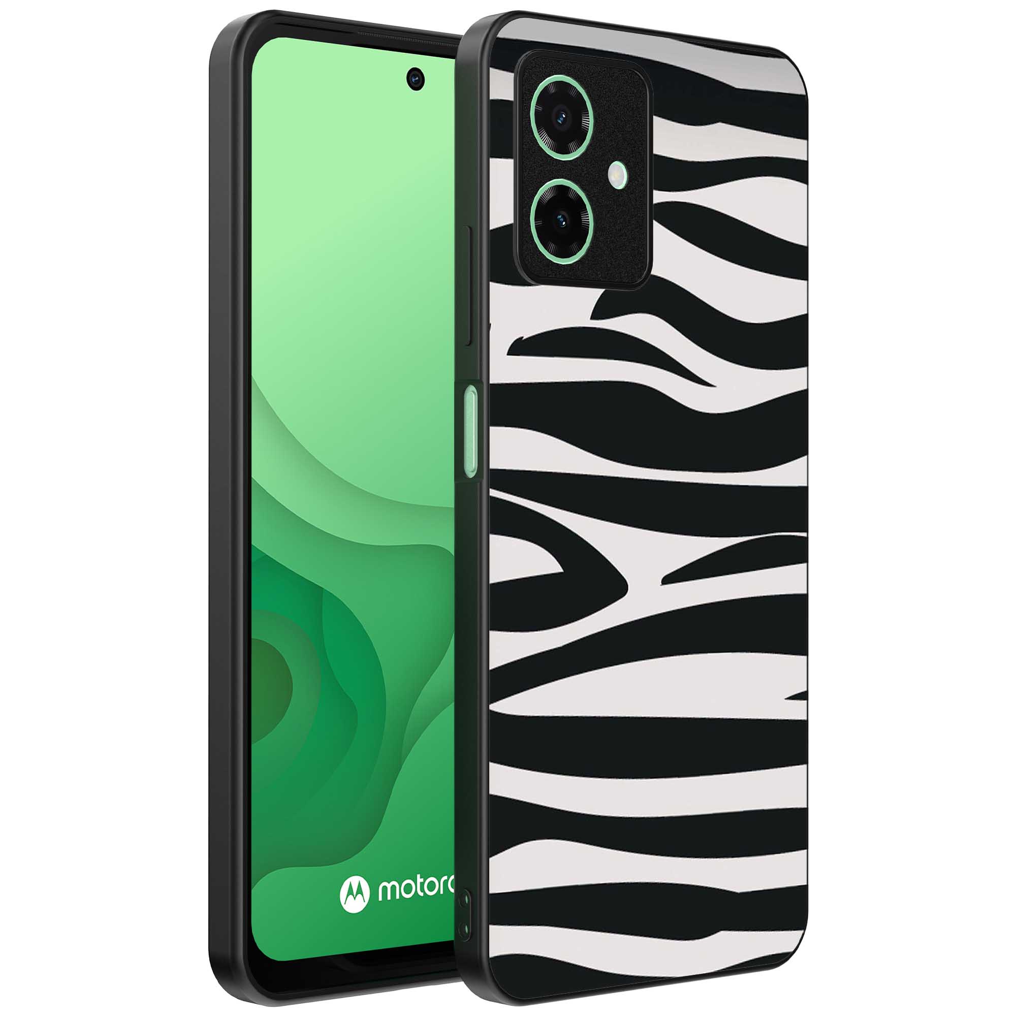zebra opdruk_Motorola Moto G54 telefoonhoesje met