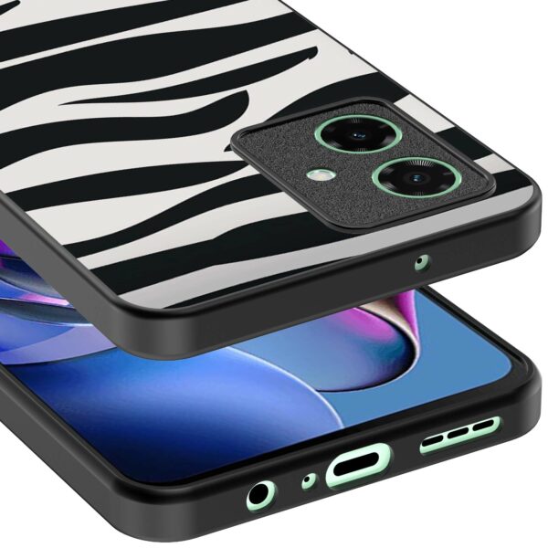 zebra opdruk_Motorola Moto G55 telefoonhoesje (3)