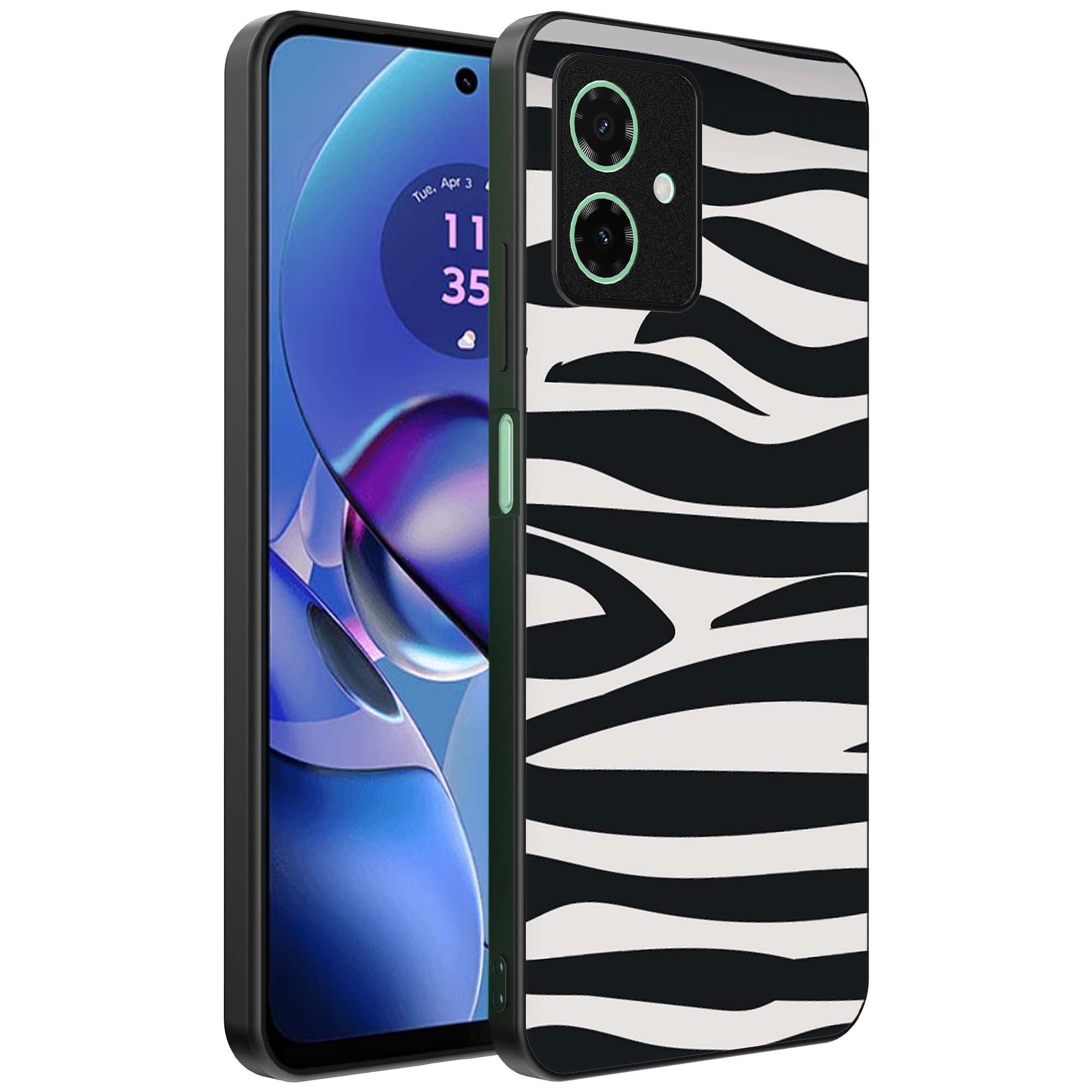 zebra opdruk_Motorola Moto G64 telefoonhoesje (1)