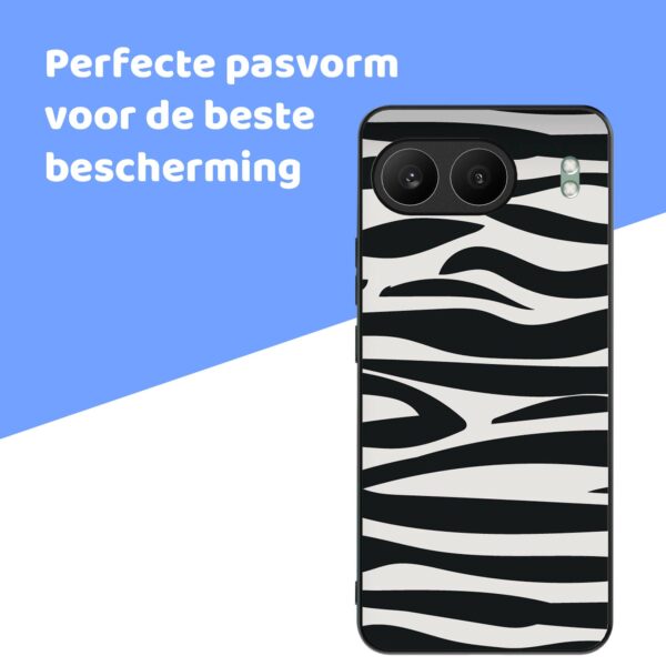 zebra opdruk_OnePlus Nord 4 Telefoonhoesje (4)