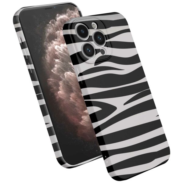 zebra opdruk_iPhone 11 Pro Max telefoonhoesje met volledige rondom bedrukking (2)