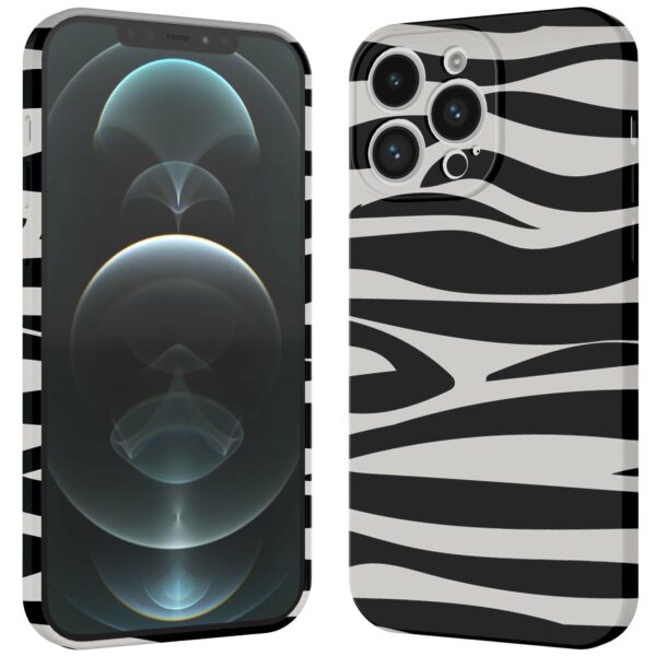 zebra opdruk_iPhone 12 Pro Max telefoonhoesje met volledige rondom bedrukking (3)