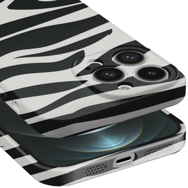 zebra opdruk_iPhone 12 Pro Max telefoonhoesje met volledige rondom bedrukking (5)