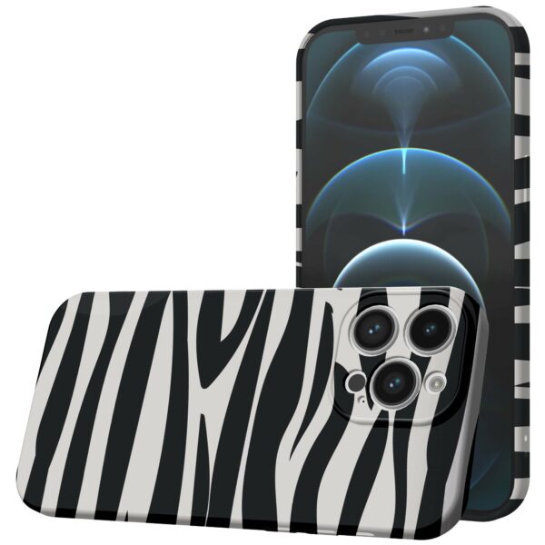 zebra opdruk_iPhone 12 Pro telefoonhoesje met volledige rondom bedrukking (1)