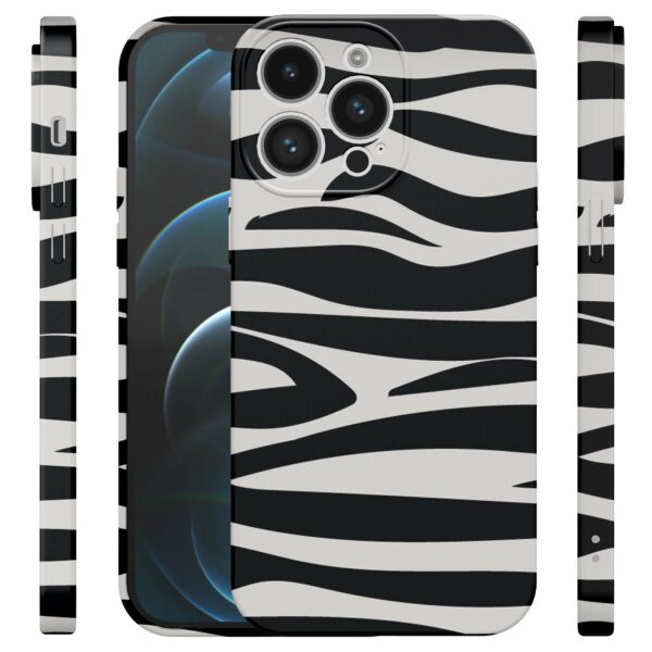 zebra opdruk_iPhone 12 Pro telefoonhoesje met volledige rondom bedrukking (4)