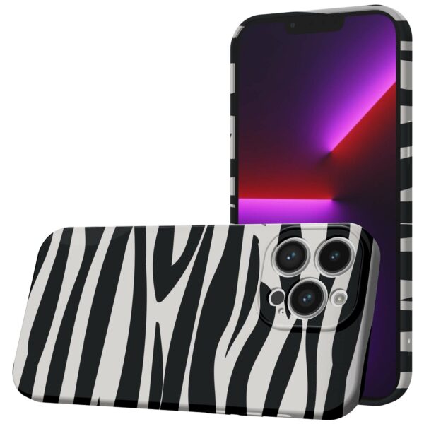 zebra opdruk_iPhone 13 Pro telefoonhoesje met volledige rondom bedrukking (1)